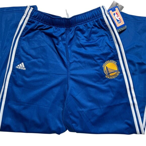 Adidas Golden State Warriors NBA Track Pant Youth Large 14/16 Blue - Picture 3 of 7
